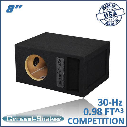 BLACK 8" 30-Hz SINGLE COMPETITION PORTED SUB BOX