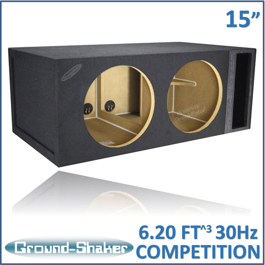 BLACK 15" DUAL COMPETITION PORTED SUB BOX