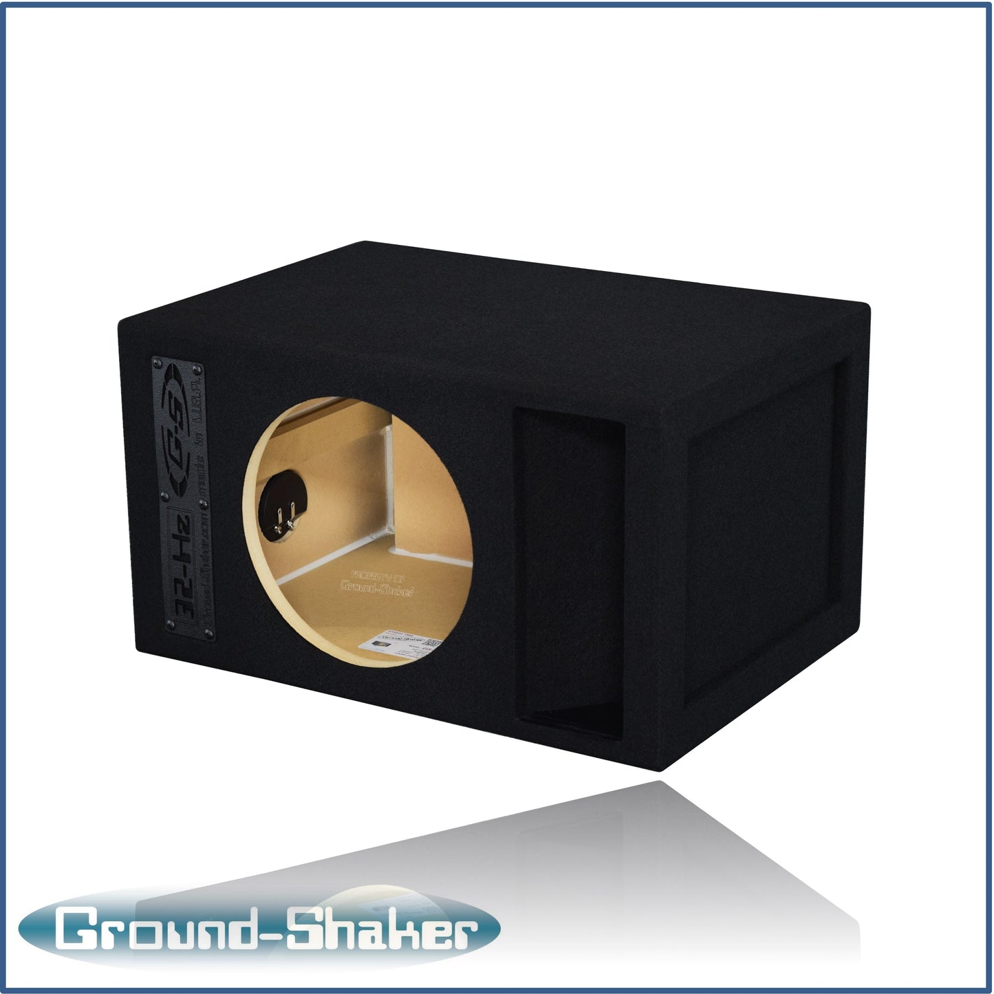 BLACK 10" 32-Hz SINGLE COMPETITION PORTED SUB BOX