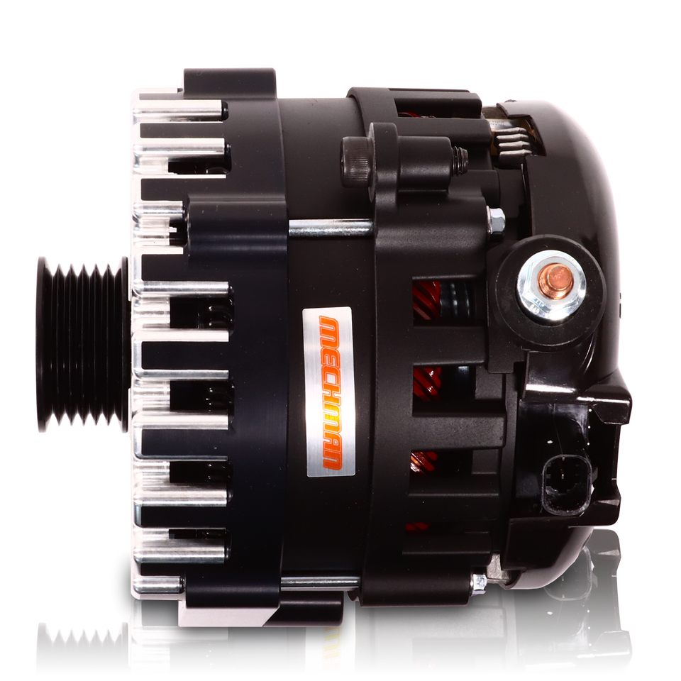 370 Amp BLACK Billet Alternator for 14-18 GM Truck