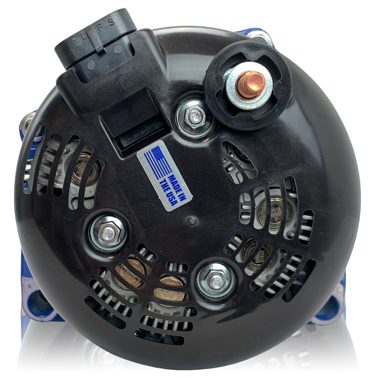 GM Truck 1996-2004 4.3L 4.8L 5.3L 5.7L 6.0L 400 Amp high output alternator Blue