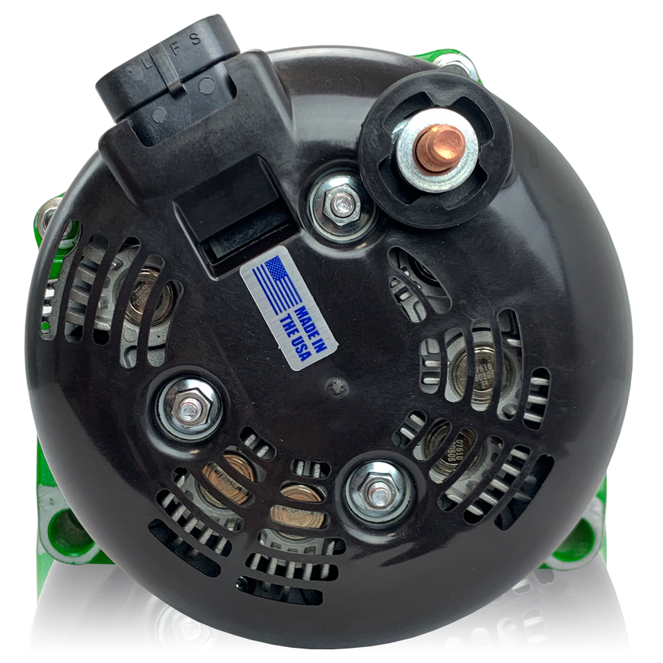 GM Truck 1996-2004 4.3L 4.8L 5.3L 5.7L 6.0L 400 Amp high output alternator Green