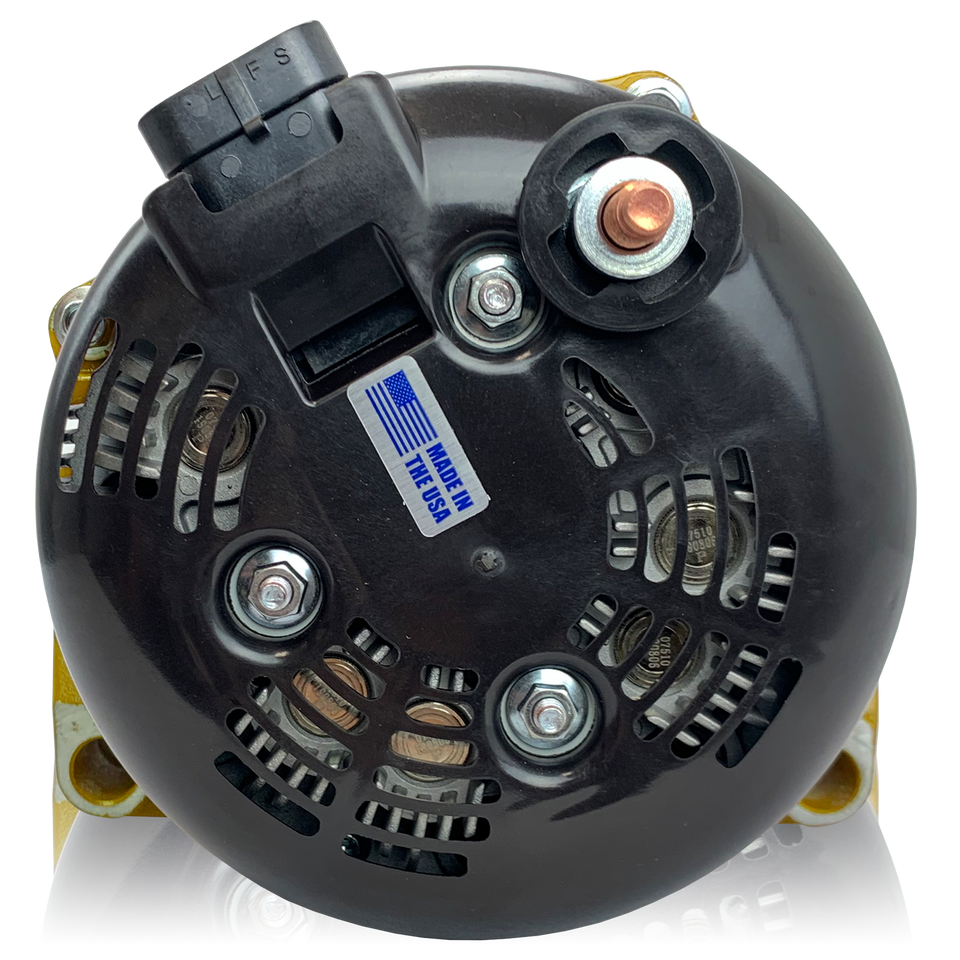 GM Truck 1996-2004 4.3L 4.8L 5.3L 5.7L 6.0L 400 Amp high output alternator Yellow