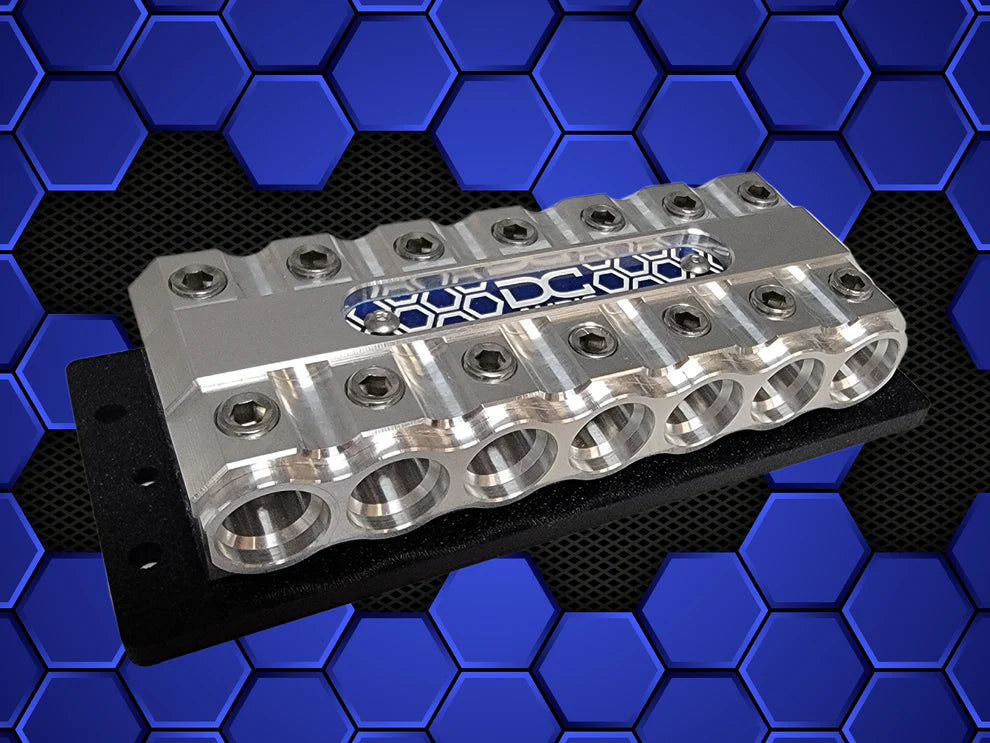 DC Audio "LUCKY 7 " Machined Distro Block