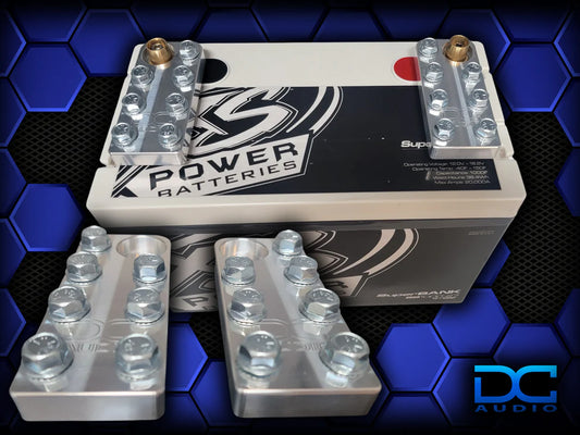 DC Audio 7FLT-ALU 7 Lug Aluminum Battery terminals (bolt down style)
