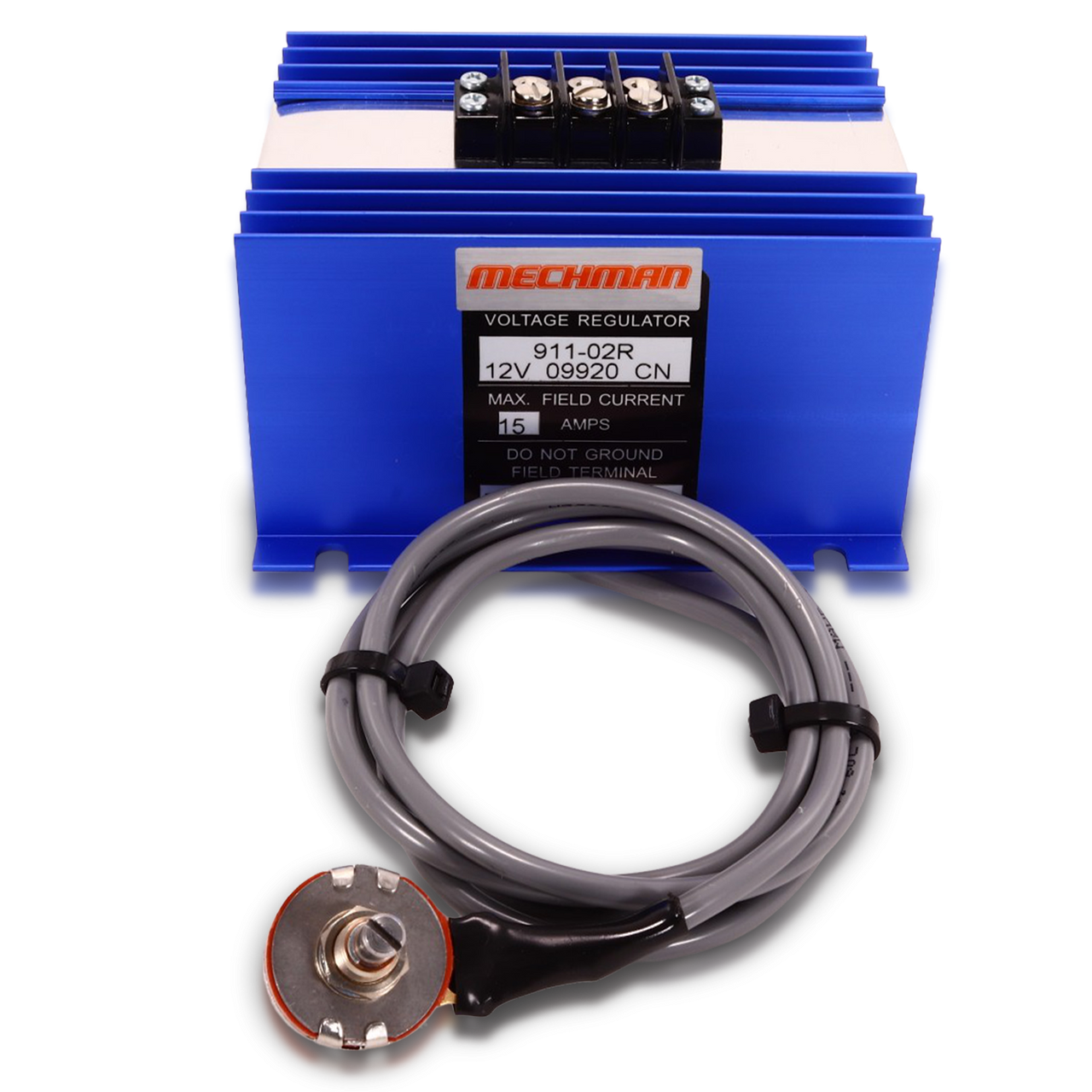 Mechman Adjustable External Regulator w/ 2 Pin Alt Harness (NOT GM 2pin)