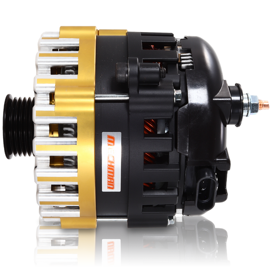 Chevy Truck-SUV 1996-2004 Large Case Billet Alternator E Series 400 Amp Gold
