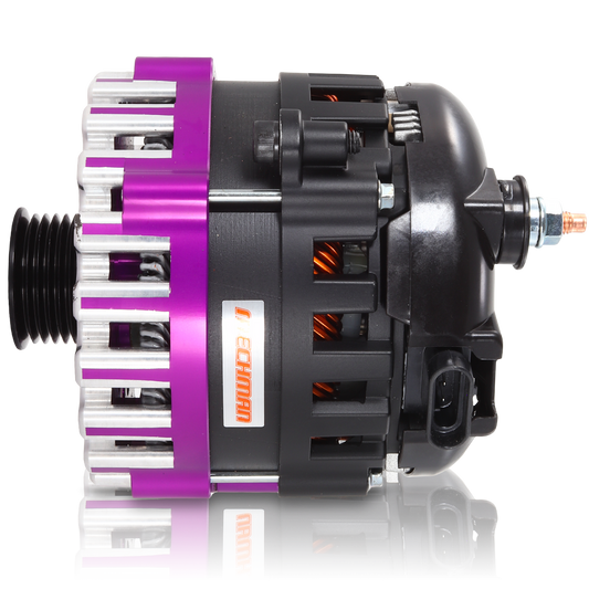 Cadillac Escalade 1999-2004 Large Case Billet Alternator E Series 400 Amp Purple