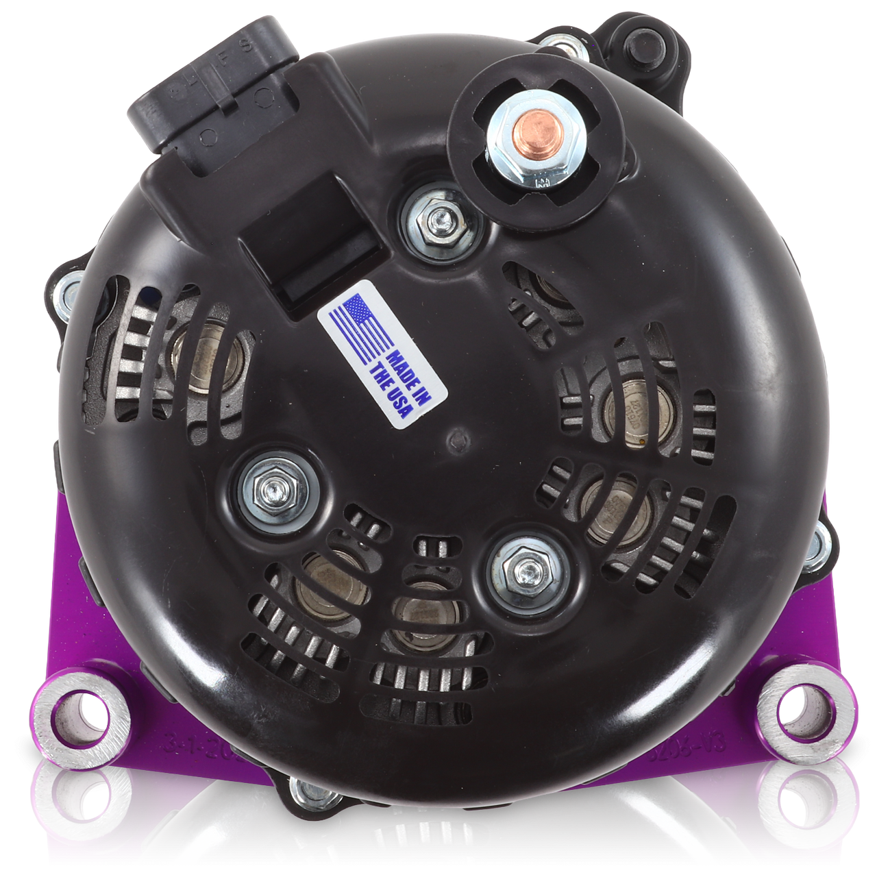 Astro Van 1996-2005 Large Case Billet Alternator E Series 400 Amp Purple