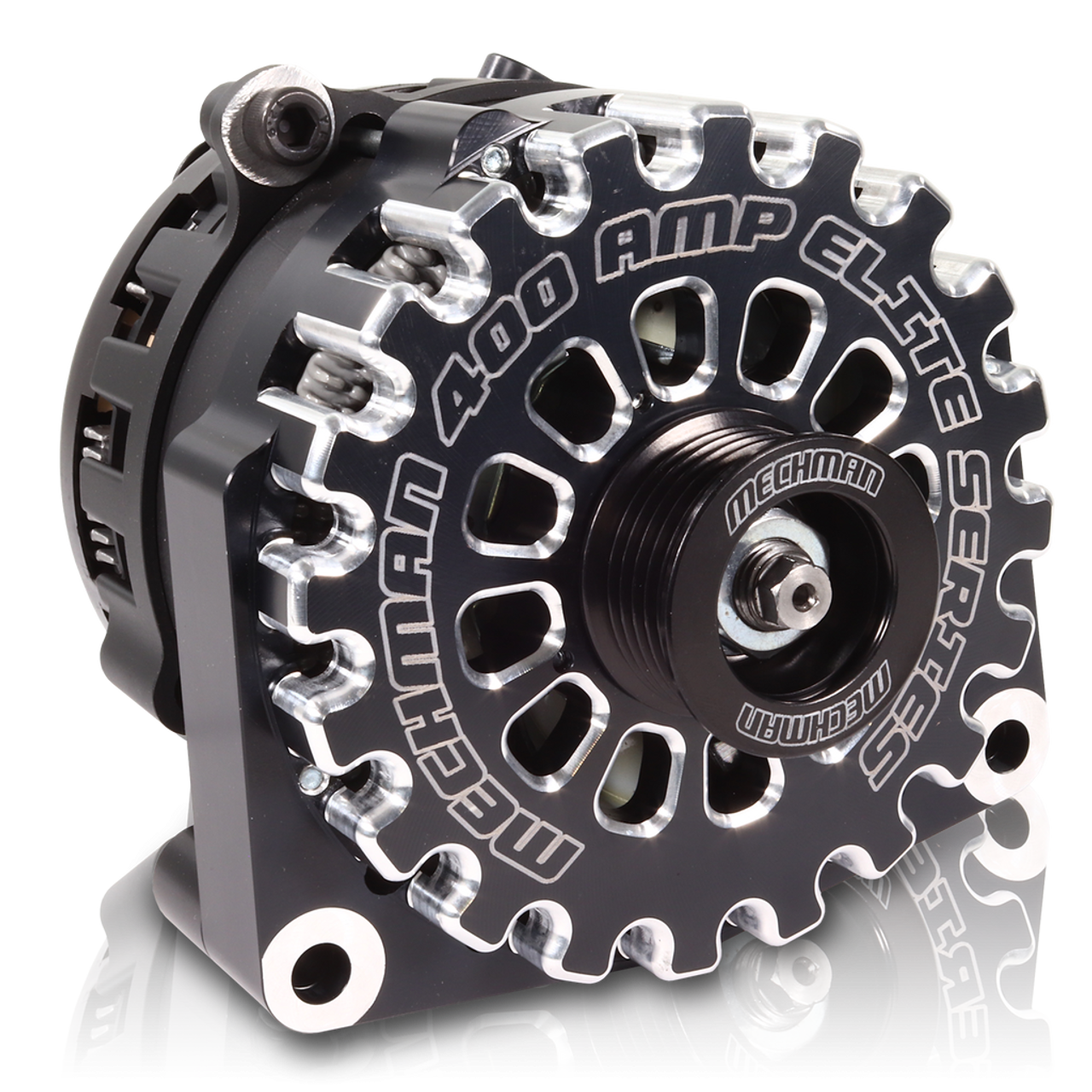 Cadillac Escalade 2005-2013 Large Case Billet Alternator E Series 400 Amp Black