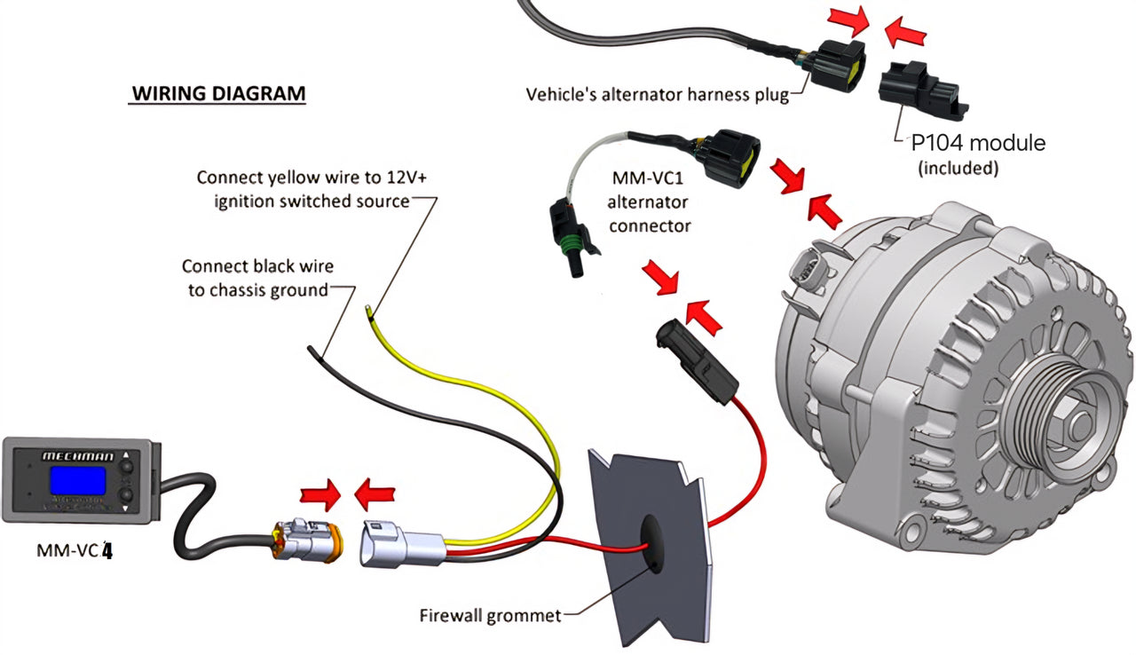 Mechman MM-VC4 For most Ford 6G based 3 pin RVC voltage controller