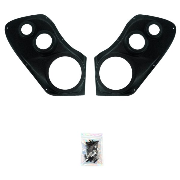 Single 6.5″ and Single 3.5″ and Single Tweeter Speaker Pods for the Front Door of a 00-06 GM Full Size Truck/SUV