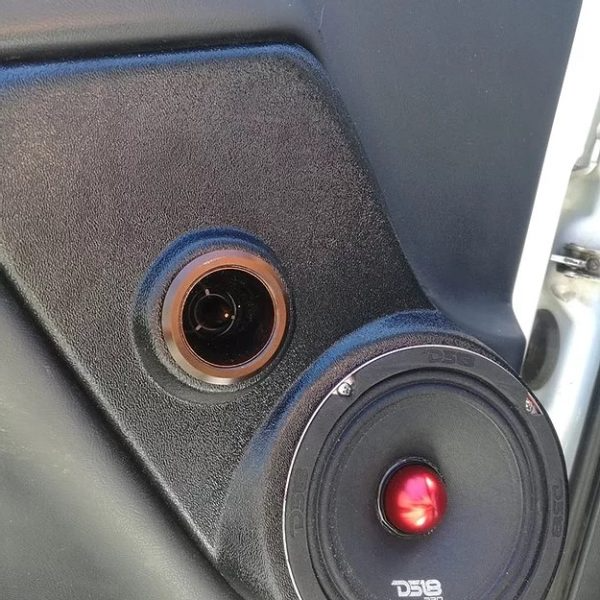 Flangeless Single 6.5″ and Single Tweeter Speaker Pods for the Front Door of a 00-06 GM Full Size Truck/SUV