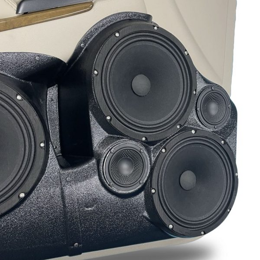 Dual 8″ and Dual 3.5″ Speaker Pods for the Front Door of a 15-20 GM Full Size SUV