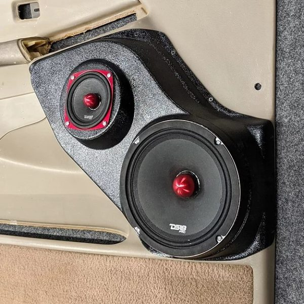 Single 8″ and Single 4″ Speaker Pods for the Front Door of a 00-06 GM Full Size Truck/SUV