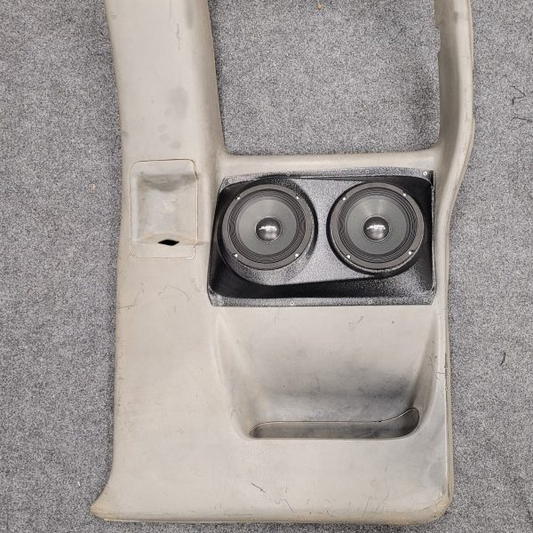 Dual 6.5″ Speaker Pods for the Rear Door of a 00-06 Chevrolet Silverado-GMC Sierra Extended Cab Manual Window