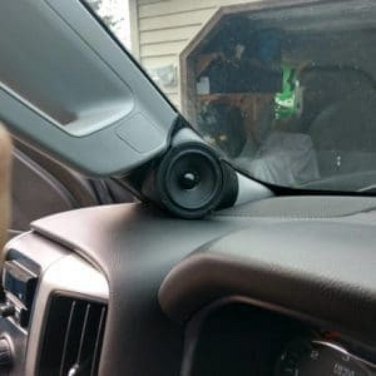 3.5″ A-Pillar Speaker Pods for the 2015-2020 Chevrolet Tahoe & Suburban + GMC Yukon (WITH DRIVER HANDLE)