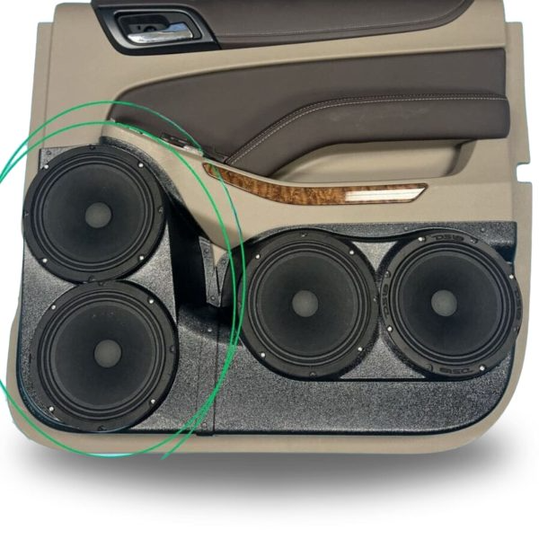 Dual 8″ Speaker Pods for the Rear Door of a 15-20 GM Full Size SUV (Tahoe/Yukon)