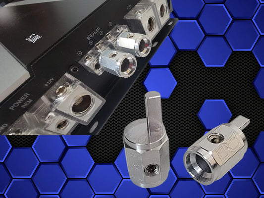 DC Audio 4awg to 8awg Wire Reducers for Amplifiers Aluminum