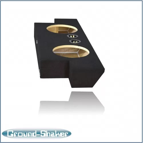 BLACK 10" DUAL SEALED SUB BOX, FITS 04-14 CHEVY COLORADO CREW-CAB