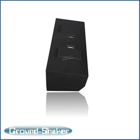 BLACK 12" DUAL SEALED SUB BOX, FITS 09-24 FORD F-150 CREW-CAB