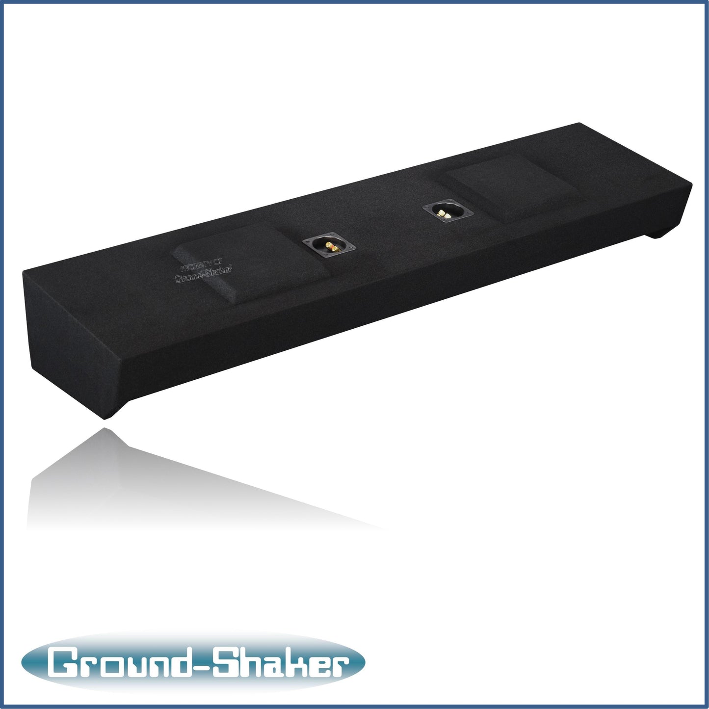 BLACK 10" DUAL SEALED SOLOBARIC SUB BOX, FITS 09-24 FORD F-150 CREW-CAB