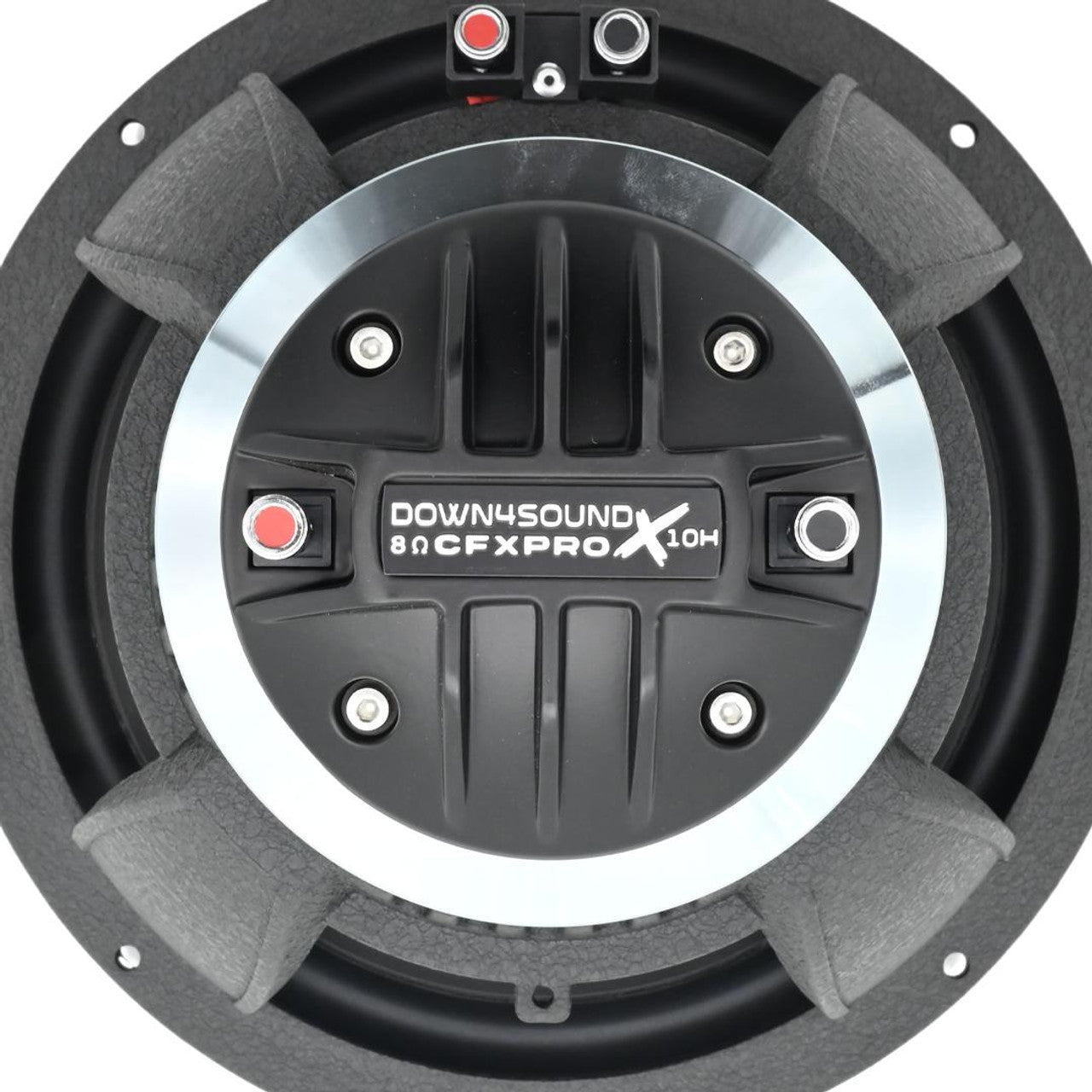 DOWN4SOUND CFX-PROx10H - 10" Carbon Fiber NEO 2-Way Full Range Pro Audio Water Resistant Coaxial Speaker - 250W RMS
