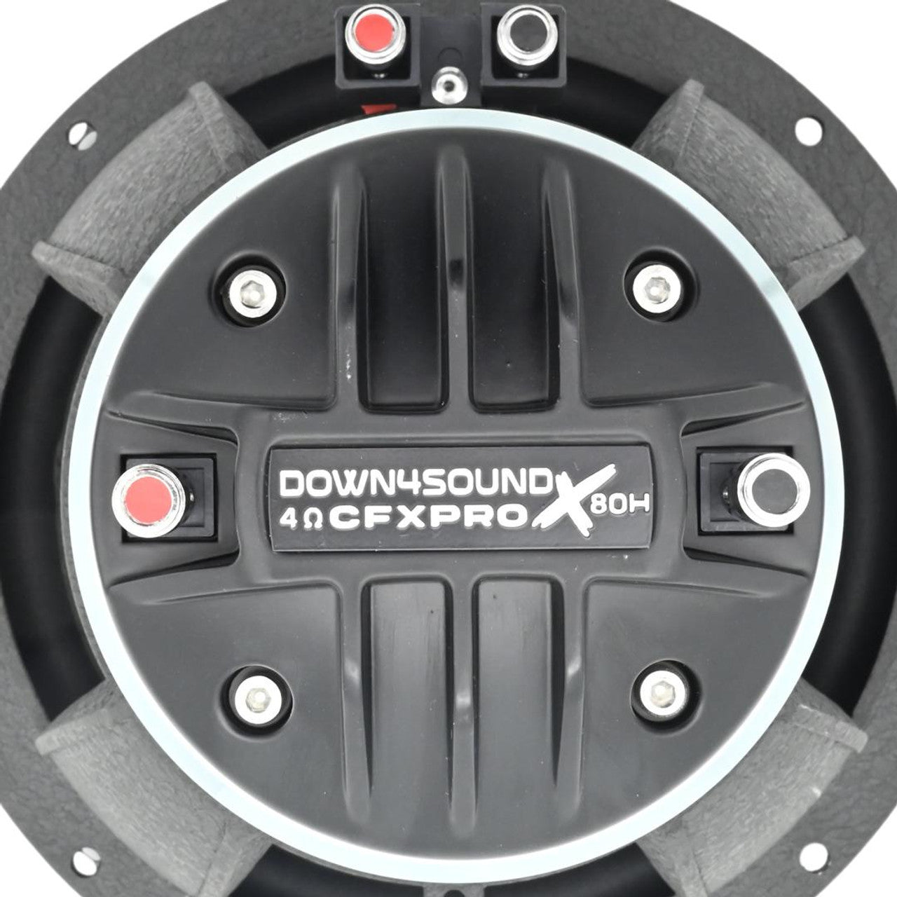 DOWN4SOUND CFX-PROx80H - 8" Carbon Fiber NEO 2-Way Full Range Pro Audio Water Resistant Coaxial Speaker - 200W RMS