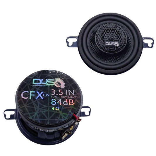DOWN4SOUND CFXT35 - 3.5 INCH CAR AUDIO SPEAKERS - 130W RMS (PAIR)