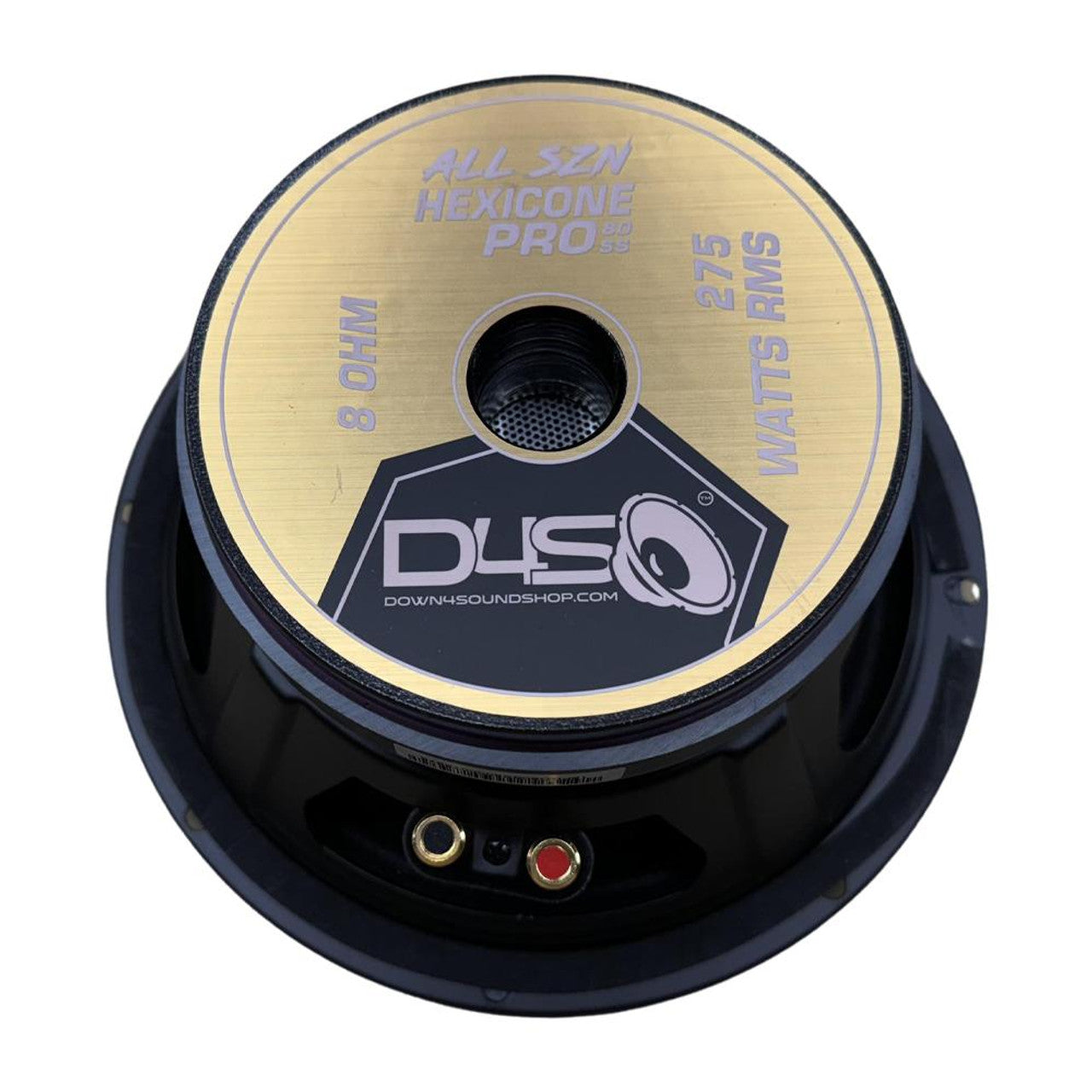 DOWN4SOUND Hexicone PRO 80 SS All SZN - 8" Carbon Fiber Pro Audio Speaker - 275W RMS