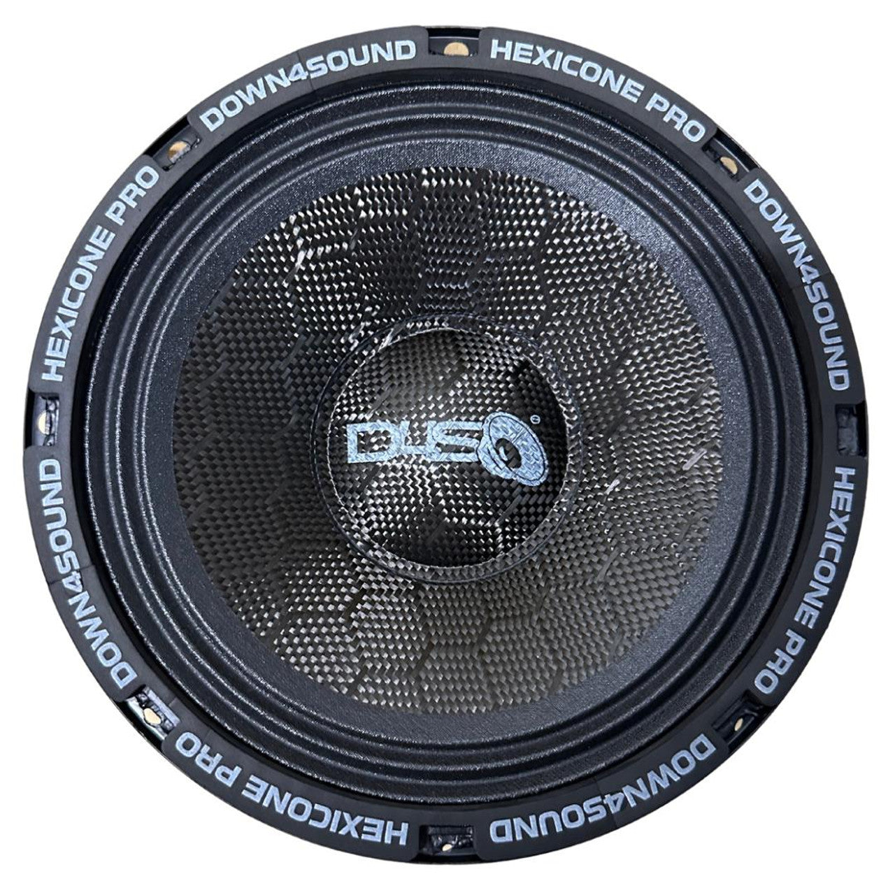DOWN4SOUND Hexicone PRO 80 SS All SZN - 8" Carbon Fiber Pro Audio Speaker - 275W RMS
