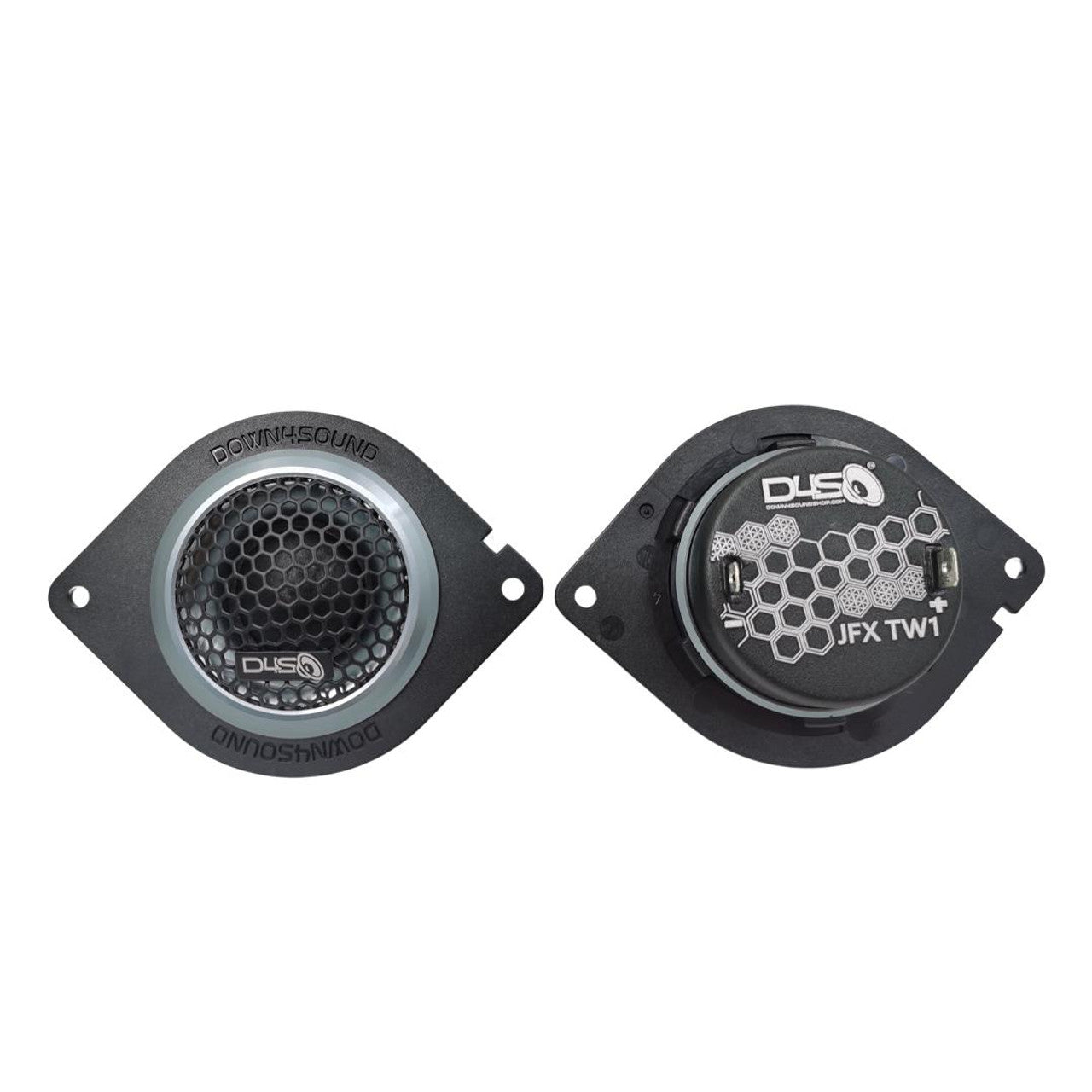 Down4sound JFXTW1 - 1 INCH CAR AUDIO SILK DOME TWEETERS - 100W RMS ( PAIR )