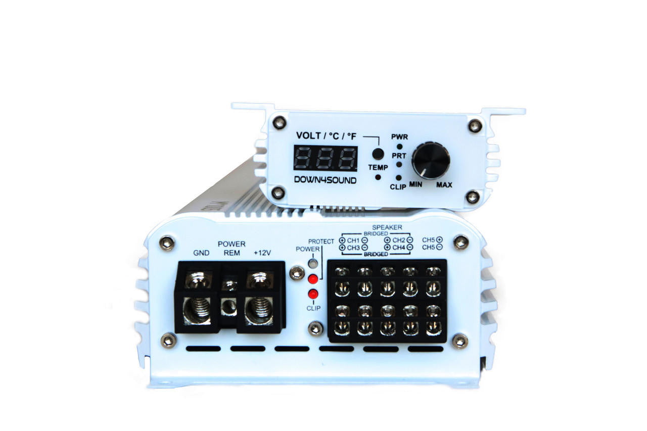 120x4 + 500x1 (MINI MAXX) MM1005 5 channel Amplifier White