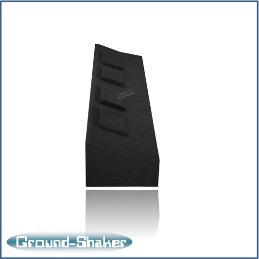 BLACK QUAD 8" SEALED SUB BOX, FITS 09-25 FORD F-150 CREW-CAB