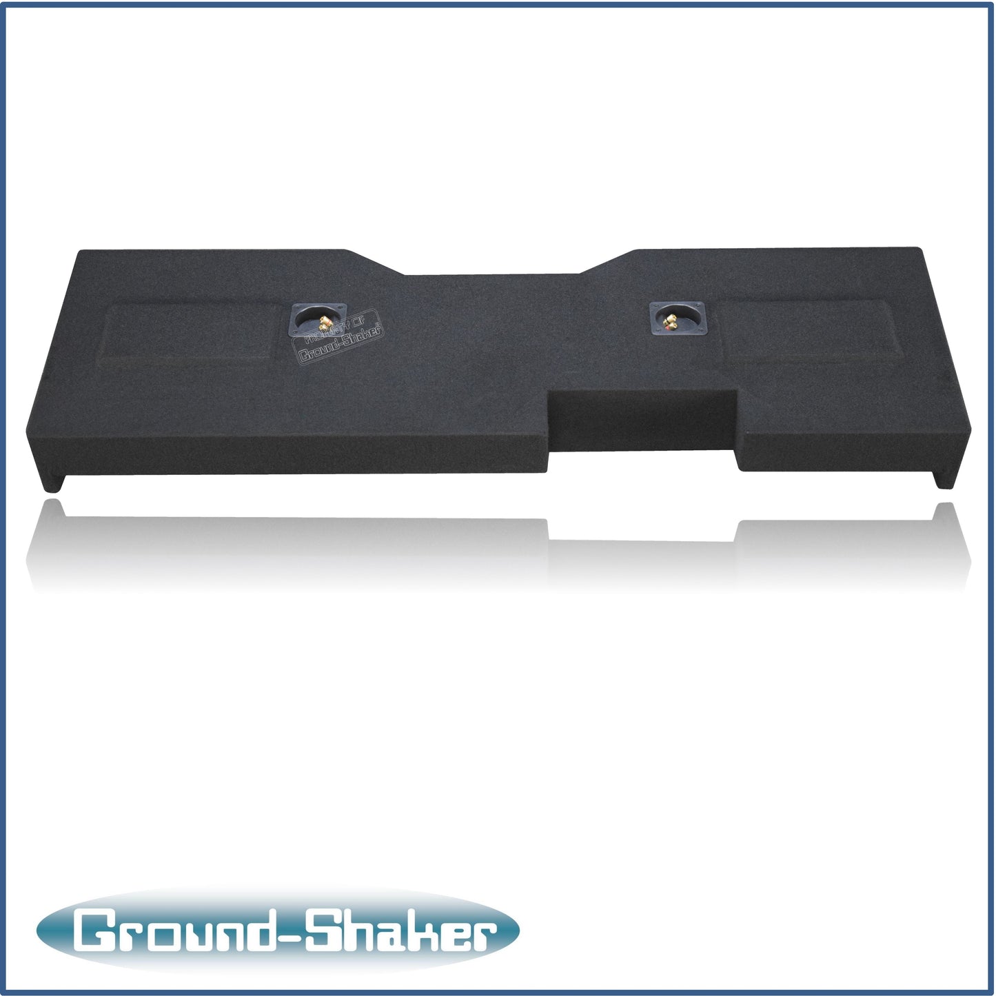 BLACK 10" DUAL SEALED SOLOBARIC SUB BOX, FITS 14-18 CHEVY SILVERADO CREW-CAB