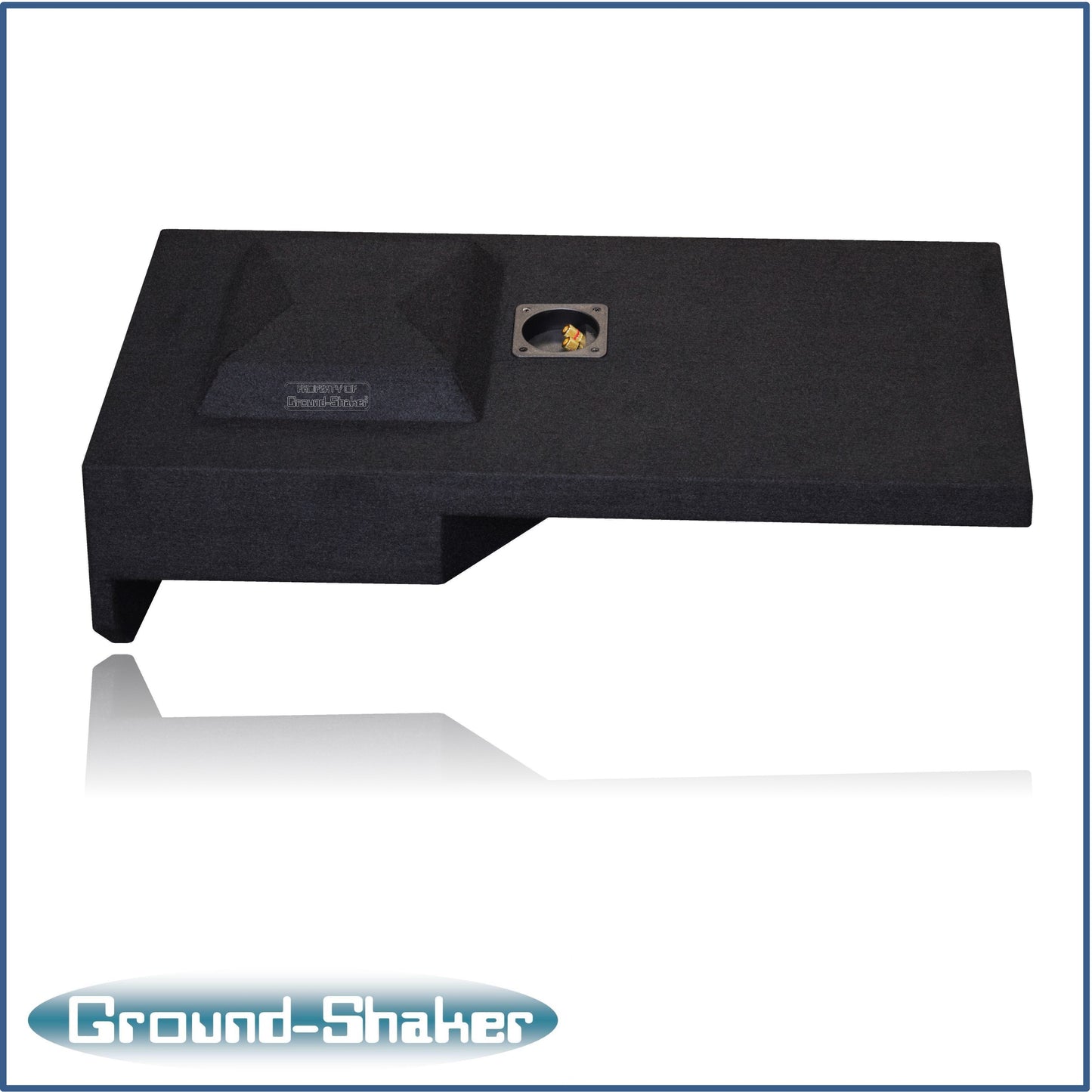 BLACK 10" SINGLE SEALED SUB BOX, FITS 07-18 CHEVY SILVERADO EXTENDED CAB