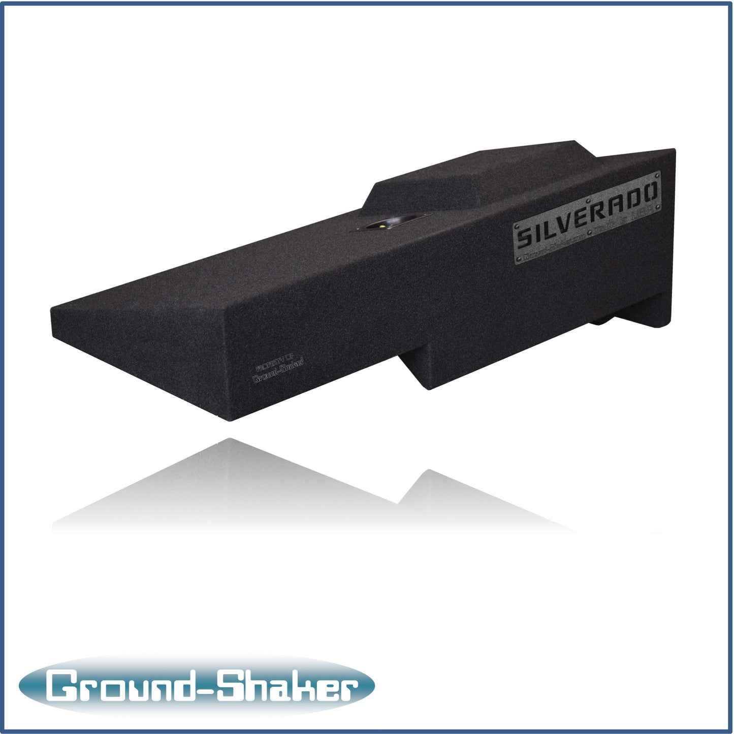 BLACK 12" SINGLE SEALED SUB BOX, FITS 07-18 CHEVY SILVERADO EXTENDED CAB