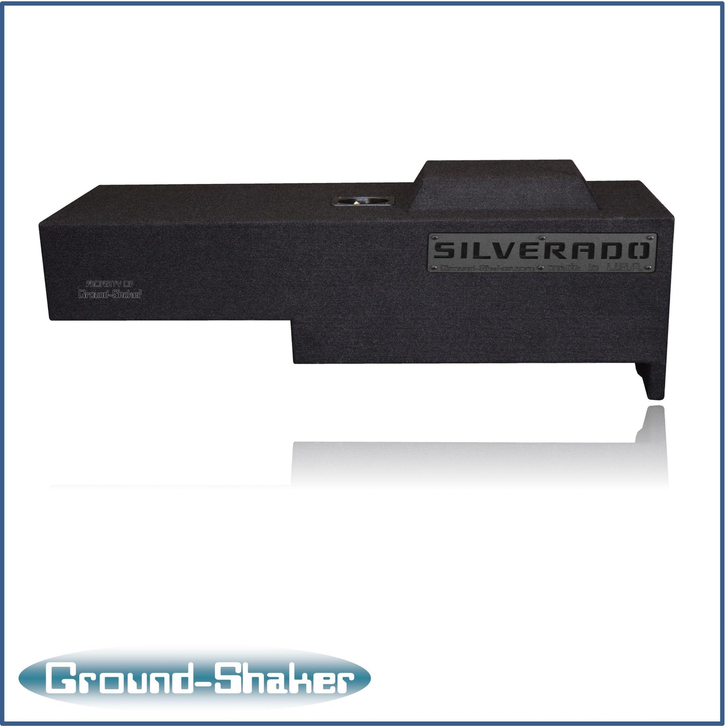 BLACK 12" SINGLE SEALED SUB BOX, FITS 07-18 CHEVY SILVERADO EXTENDED CAB