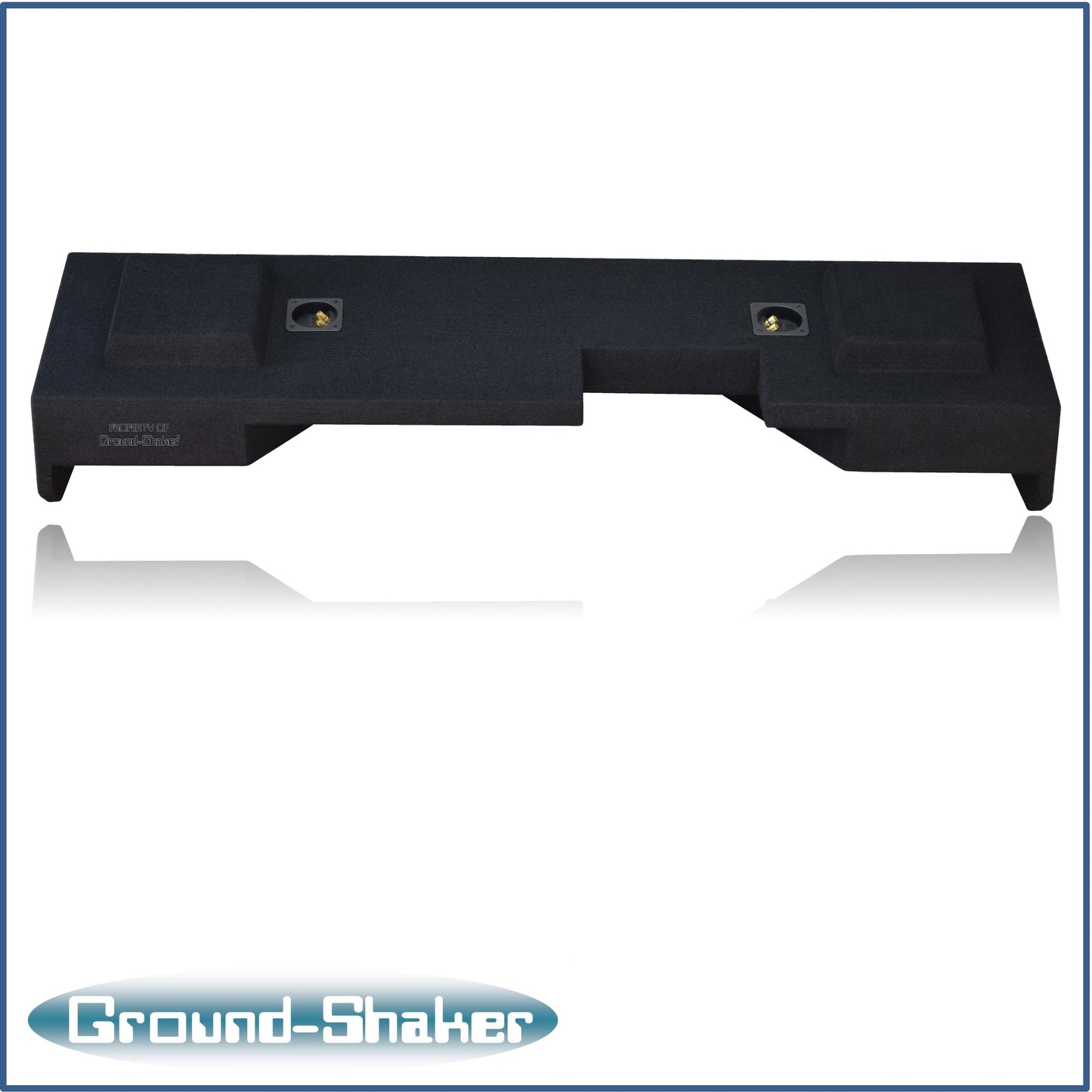 BLACK 10" DUAL PORTED SUB BOX, FITS 07-18 CHEVY SILVERADO EXTENDED CAB