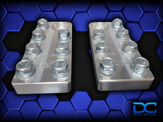 DC Audio 7FLT-ALU 7 Lug Aluminum Battery terminals (bolt down style)