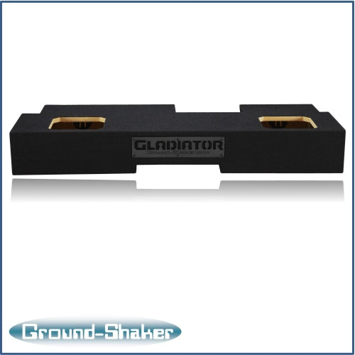BLACK 8" DUAL SEALED SOLOBARIC SUB BOX, FITS 19-24 JEEP GLADIATOR