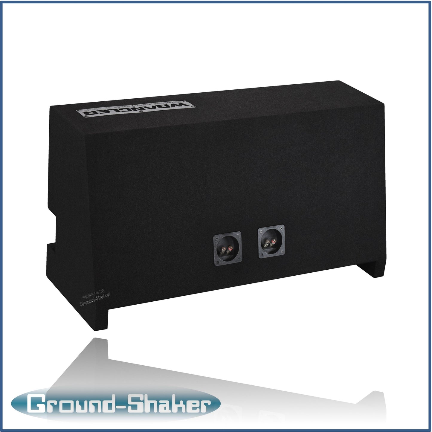 BLACK 10" DUAL SEALED SUB BOX, FITS 87-16 JEEP WRANGLER