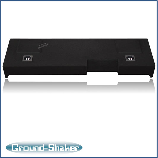 BLACK 10" DUAL SEALED SUB BOX, FITS 19-24 CHEVY SILVERADO DOUBLE & CREW-CAB