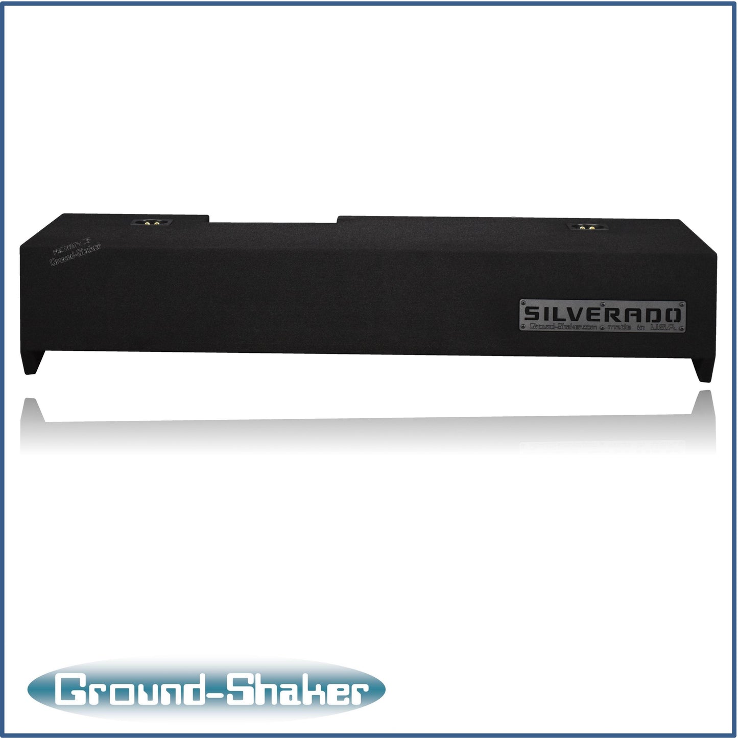 BLACK 12" TW3 DUAL SEALED SUB BOX, FITS 19-24 CHEVY SILVERADO DOUBLE & CREW-CAB