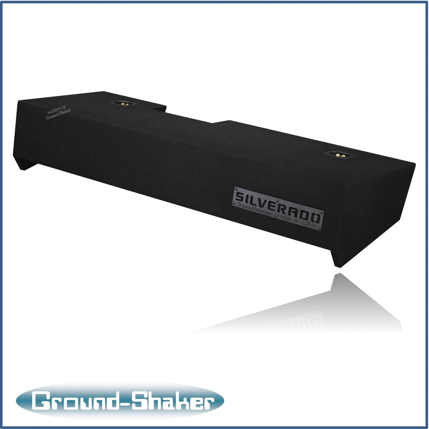 BLACK 13" TW5 DUAL SEALED SUB BOX, FITS 19-24 CHEVY SILVERADO DOUBLE & CREW-CAB