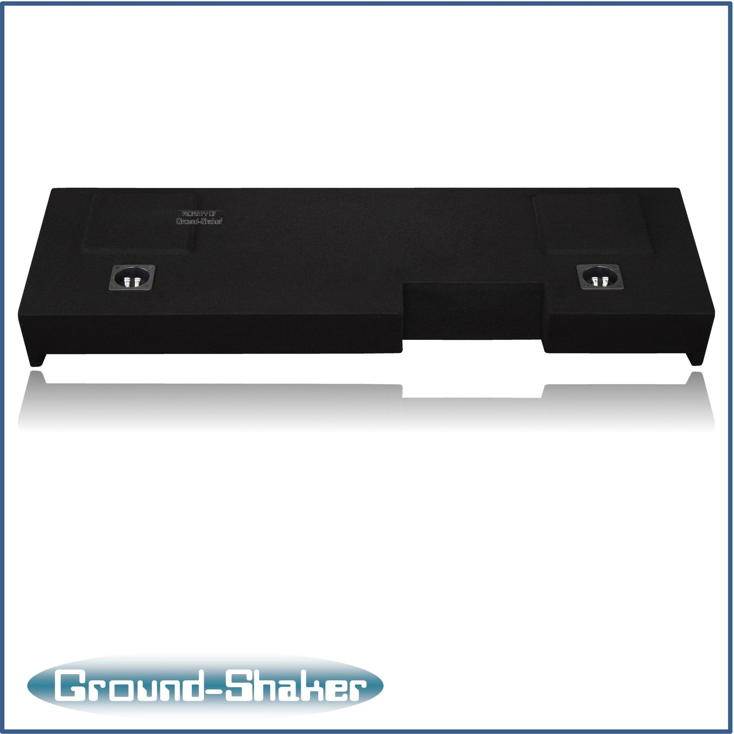 BLACK 12" L7T DUAL SEALED SUB BOX, FITS 19-26 GMC SIERRA DOUBLE & CREW-CAB