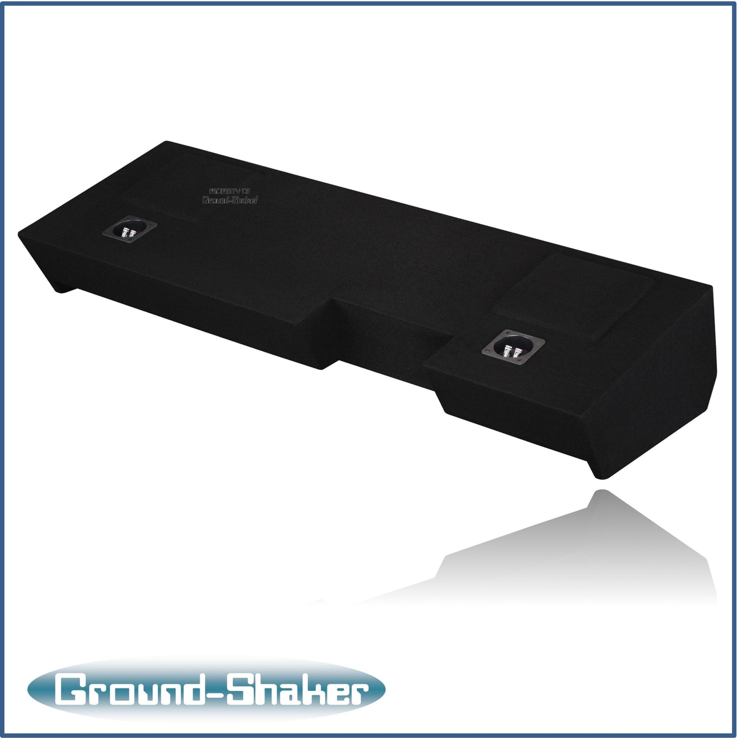 BLACK 12" DUAL PORTED SUB BOX, FITS 19-26 GMC SIERRA DOUBLE & CREW-CAB