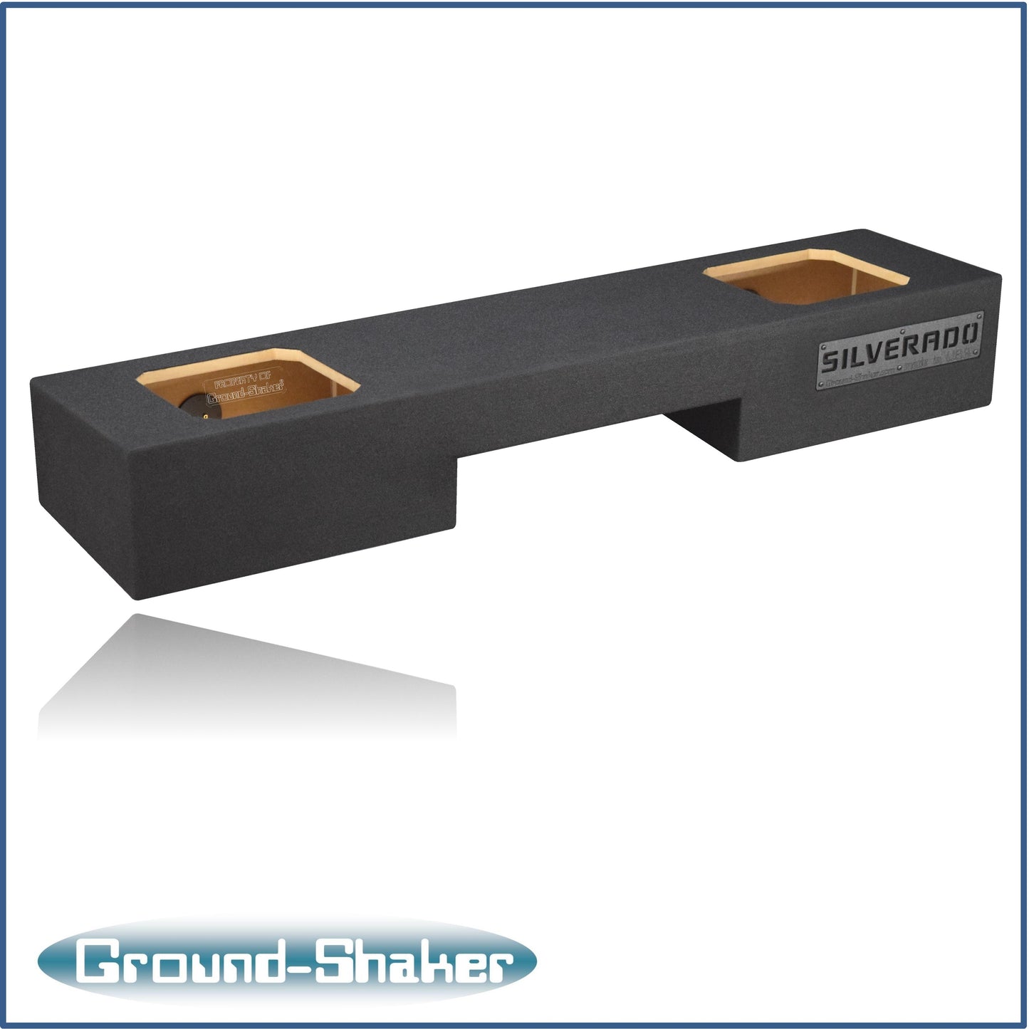 BLACK 10" DUAL SEALED SOLOBARIC SUB BOX, FITS 99-06 & 07 CLASSIC CHEVY SILVERADO EXT-CAB