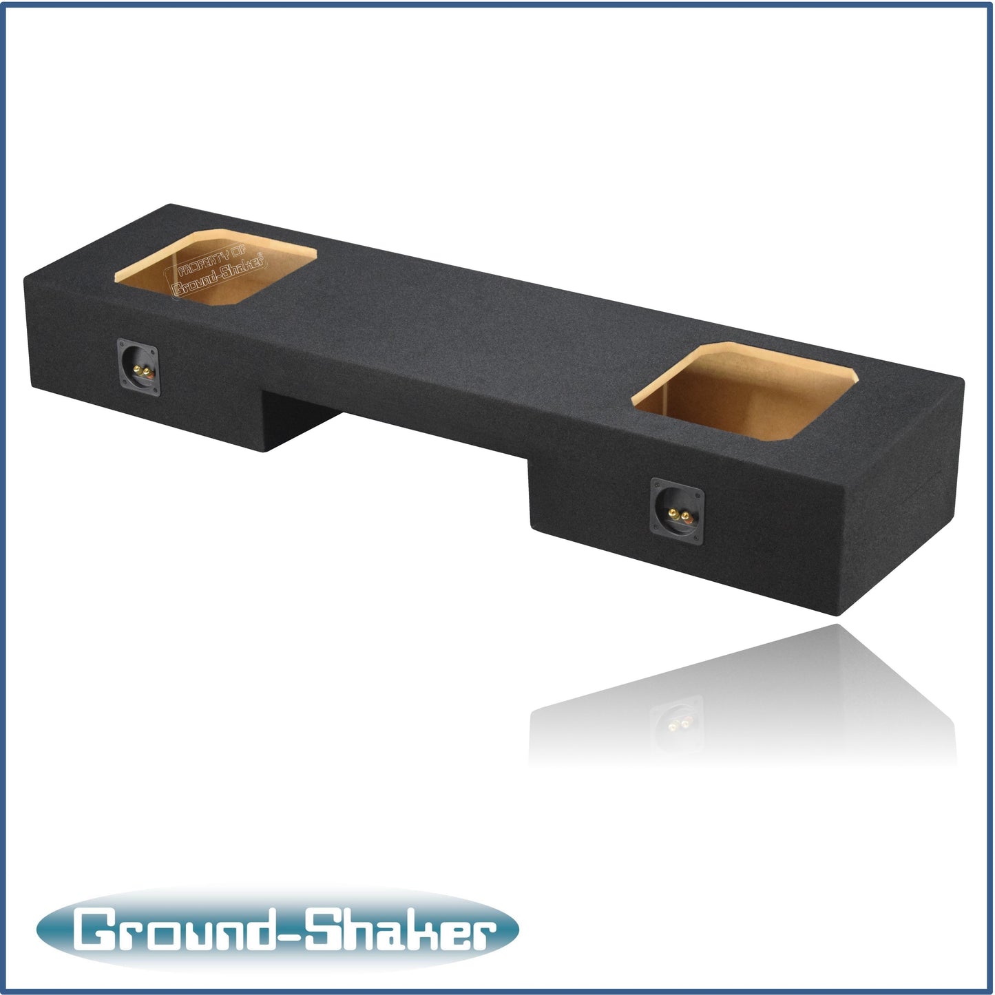 BLACK 10" DUAL SOLOBARIC PORTED SUB BOX, FITS 99-06 & 07 CLASSIC GMC SIERRA EXT-CAB