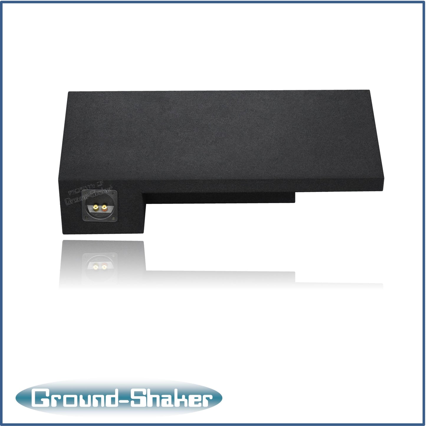 BLACK 10" SINGLE SEALED SUB BOX, FITS 88-98 CHEVY SILVERADO EXT-CAB